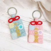 【可客製祝福】莫蘭迪萬壽菊-2色可選。御守款平安符袋 (可繡名字