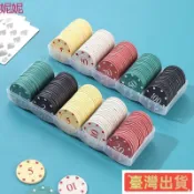 ❤臺灣出貨❤塑料籌碼幣棋牌室專用卡片德州撲克麻將打牌積分卡籌碼獎勵幣套裝
