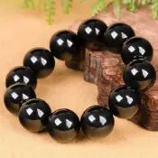 (店+)【LEESA】墨玉\手鍊\串珠\ \配件\飾品\護身符\辟邪手鍊\招財納福\保平安\配飾\手環\手串\水晶手串\手鍊串珠