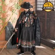 【限時特價】男童漢服超帥兒同飛魚服錦衣衛武俠古風霸氣侍衛四大名鋪蟒袍龍紋