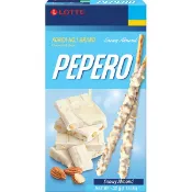 【康是美官方網購】LOTTE樂天 PEPERO杏仁白巧克力棒32g