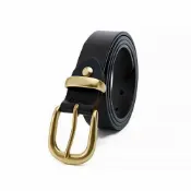 (店+)【巴黎精品】現貨+預購 100%真皮皮帶男牛皮腰帶商務皮帶手工皮帶休閒男襯衫牛仔褲西裝褲-亮面簡約經典針扣植鞣p1bh36