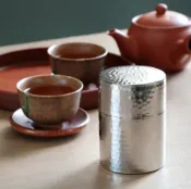 🗻日本製 相澤工房 AIZAWA 鎚目茶葉罐(大) 不鏽鋼茶筒 咖啡豆 茶罐 收納罐