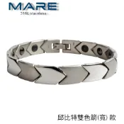 § 全館7折 § 【Mare】㊣316L白鋼手鍊：邱比特雙色箭(寬) 款【售後服務&保固12個月】