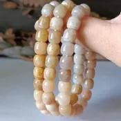 【非沐】現貨 玉化潤漸層色老型珠 珊瑚玉手串  天然珊瑚玉 天然無烤染色 菊花玉 手飾 (手串050607)