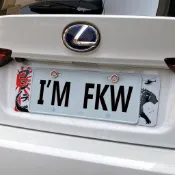 反光屋FKW 哥吉拉 歐式車牌框 車牌磁貼 新式七碼車牌 LEXUS FORD SKODA SUZUKI TOYOTA