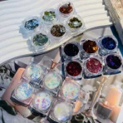 Rainbow Nail 💫超閃鐳射玻璃紙 金銀玻璃紙碎片 糖果玻璃紙 雙色金箔 美甲亮片 美甲玻璃紙