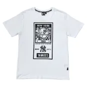 MLB-洋基隊LOGO大圖純棉短T-白(5830240-800)