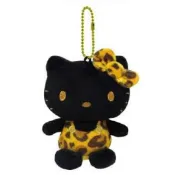 震撼日式精品百貨 【震撼精品百貨】Hello Kitty_凱蒂貓~日本Sanrio三麗鷗 KITTY絨毛玩偶吊飾-豹紋款*60462