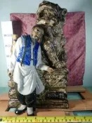 石灣陶換現金-國家級大師羅育民作品 等待黎明