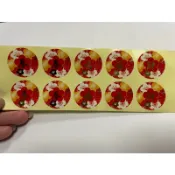 *快速出貨*圓形春節過年燙金貼紙 春聯貼紙 水果貼紙春、福、財等，共10小張 工廠直營
