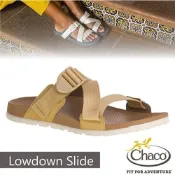 【Chaco】女 LOWDOWN SLIDE 休閒涼鞋.戶外拖鞋.海灘鞋_CH-LSW01-HG02 咖哩黃