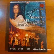 (協奏曲) 威爾第：歌劇 “茶花女“ 2DVD，多明哥指揮托斯卡尼尼基金會管弦樂團與合唱團，金革唱片