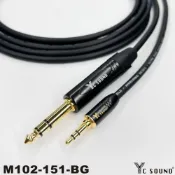 (店+)【YC Sound】50公分 高級手工製作 6.3轉3.5mm TRS 立體 雙聲道 大轉小 轉接線 錄音 對錄線 小轉大 平衡式6.5對3.5訊號線 TRS 立體 錄音介面 聲卡錄音線