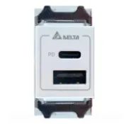 玉山最低比價網 [COSCO代購6] D148361 台達電子 PD款 20W 充電插座 (TypeA + TypeC) 雙孔 2入 白色