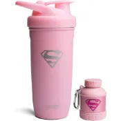 預購 不鏽鋼👍空運👍美國 Smartshake 運動搖搖杯 水壺 水杯 奶昔 Supergirl 收納杯 蛋白粉 超人