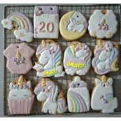 💫Cookie baby 客製化餅乾💫獨角獸收涎餅乾💫