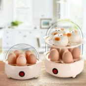 常鴻萬貨行 【防乾燒安全】煮蛋器 蒸蛋器 早餐機 煮蛋機 蒸蛋羹 迷你電煮鍋 304不鏽鋼 定時斷電 家用宿舍必備