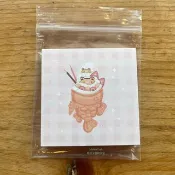 MekoLab咩可文創研究室 熊熊鯛魚燒 迷你便簽 可愛可撕無粘性