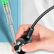 高亮度智能測電筆 透明款 送電池 試電筆 火線 零綫 地綫 檢測 驗電筆 電錶 驗電棒 台灣現貨【DK211】