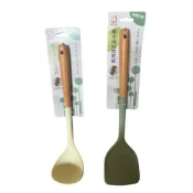 (店+)櫸木柄矽膠煎鏟 湯杓  煎匙 料理用具 廚房工具