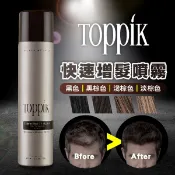 免運公司貨 頂豐Toppik 快速增髮噴霧 增髮噴霧 30秒髮量遮瑕 造型 噴霧 黑色 深棕色 淺棕 髮膠【鯨奇嚴選】