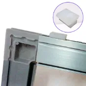 (店+)【美升】紗門導片 5入 紗窗彈片 21×18×12mm 白色(紗門檔 鋁門窗)
