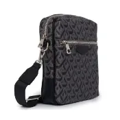 【Cerruti 1881】限量2折 頂級肩背包 全新專櫃展示品(黑色 6805P 送禮 男包)