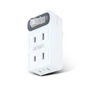 愛樂購 【聖岡科技Dr.AV】RD-831S分接器2孔1開3插(帶燈開關 壁插 分接式插座 防火)