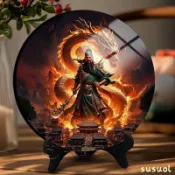 ✨招財納福✨武財神 關公 擺件 關羽 關二爺 關聖帝君 招財 鎮宅 相框 擺臺 玄關 客廳 擺件