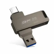 QIAPIN USB 3.0/Type-C 雙介面高速隨身碟(深灰) - 32GB 電腦隨身碟 手機隨身碟【愛瘋潮】