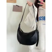 質感 小眾 小包包 女包 2025新款 時尚 休閒 黑色 斜背包 斜背包 百搭 餃子包