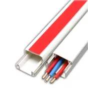 PVC阻燃電線槽 方型 電話配線槽 壓條 地板配線 DIY配線壓條 收納壓線條【AM410】 123便利屋
