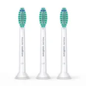 [原廠盒裝] PHILIPS 飛利浦原廠正品 Sonicare Pro專業清潔刷頭三入組-標準型-白HX6013