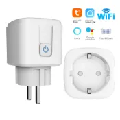 淘好物百貨店 涂鴉WiF智能插座歐規插頭APP遠程操控智能定時開關語音控制16A