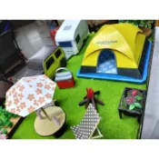 【玉華香舖 】紙紮 天堂露營 露營組 野營 登山 飛機 清明 紙紮品 金紙 紙紮 紙衣 紙扎 往生用品 航空組