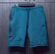 NIKE耐吉 TECH FLEECE 男綠色圓點網格彈性休閒短褲L