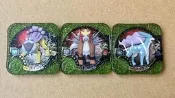 [絕版典藏!!] 神奇寶貝Tretta Z1四星 雷公 + 炎帝 + 水君