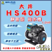 ❗最便宜❗【好泵】🌸免運 保固2年🌸 大井 HS400B 1/2HP 靜音抽水機 抗菌 不生銹 白鐵葉輪 HS400