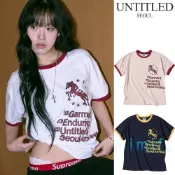 [未密封首爾] Unicorn Typo Ringer Crop 短袖休閒日常穿著舒適韓國