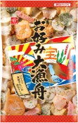 【江戶物語】三河屋 大漁舟仙貝蝦餅 160g 大份量 綜合海鮮餅 蝦餅 海鮮米果 日本原裝 日本零食 仙貝
