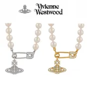 日本連線 Vivienne Westwood 薇薇安西太后 Lucrece 珍珠項鍊 安全別針 Orb土星 復古 項鍊