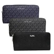 【Michael Kors】MK 男生皮夾 立體/燙銀LOGO防刮皮革長夾/MK長夾(多款任選)