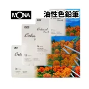 (店+)蒙納 MONA 油性色鉛筆 12色 24色 36色 48色 80507 鐵盒裝 色鉛筆 油性色鉛筆 彩色鉛筆 萬事捷
