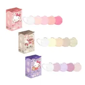 (店+)【Injoyyi 幸福物語】幸福物語 Hello Kitty 奶霜樂園 成人平面口罩 (奶油泡芙 草莓蛋糕 藍莓慕斯) 50入/盒 專品藥局