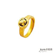 J code真愛密碼金飾 財源廣進貔貅黃金女戒指