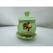 ［神鮮佛具］台灣製 瓷杯 敬茶杯  荷花杯  三佛杯  彩荷杯  一組三入 青瓷  單盤 供杯 佛杯 瓷器 瓷杯 杯子
