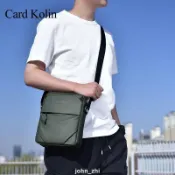 ✨限時免運✨正品小CK男包 商務單肩包 休閒斜挎包 防水多功能掛包 時尚男包 豎款側背包 男包 包包男 男生斜背包