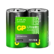 愛樂購 【超霸GP】1號(D)黑ULTRA PLUS超特強鹼性電池2粒/24粒裝(收縮膜裝1.5V鹼性電池)