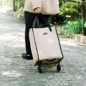 (店+)日本cocoro Cuire 輕量便攜保溫保冷摺疊購物車-30L-多色可選